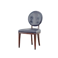 Transitional Keira Upholstered Side Chair with Button Tufting