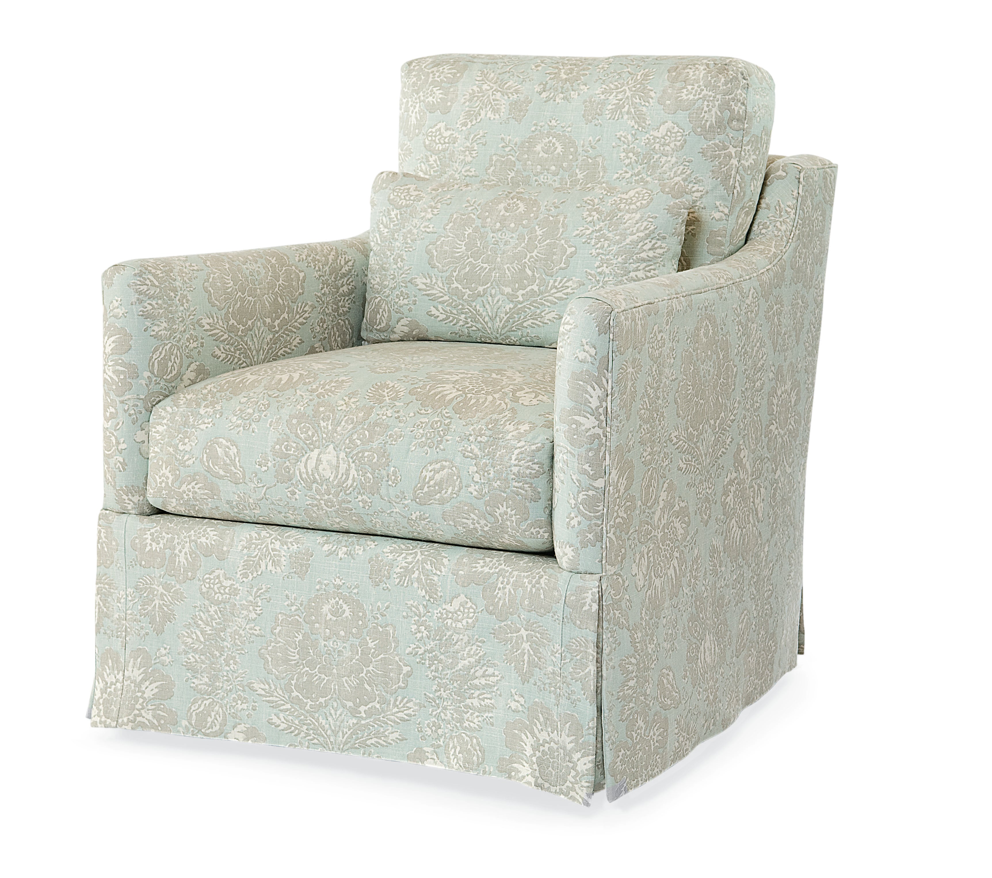Allison Skirted Swivel Chair