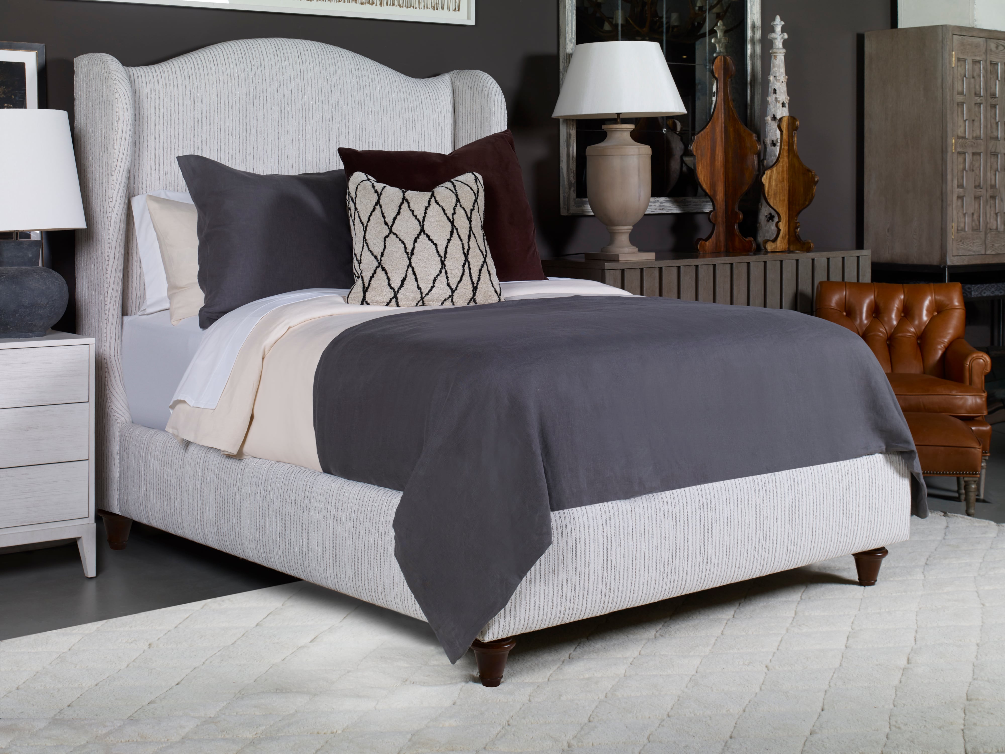 Century Details Case Details Medium Wing Bed - Cal King