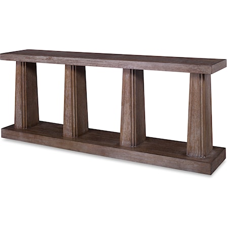 Beaumont Contemporary 4-Column Console Table