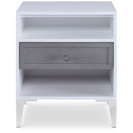 Details Single Drawer Small Nightstand