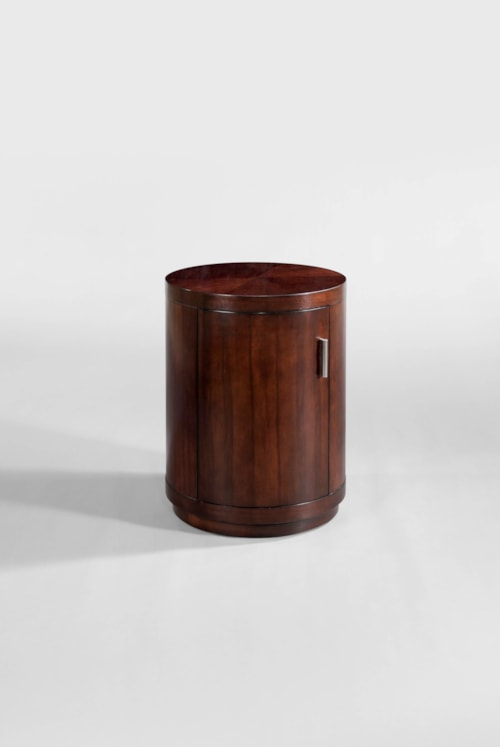 Mid-Century Modern End Table with Left Facing Door