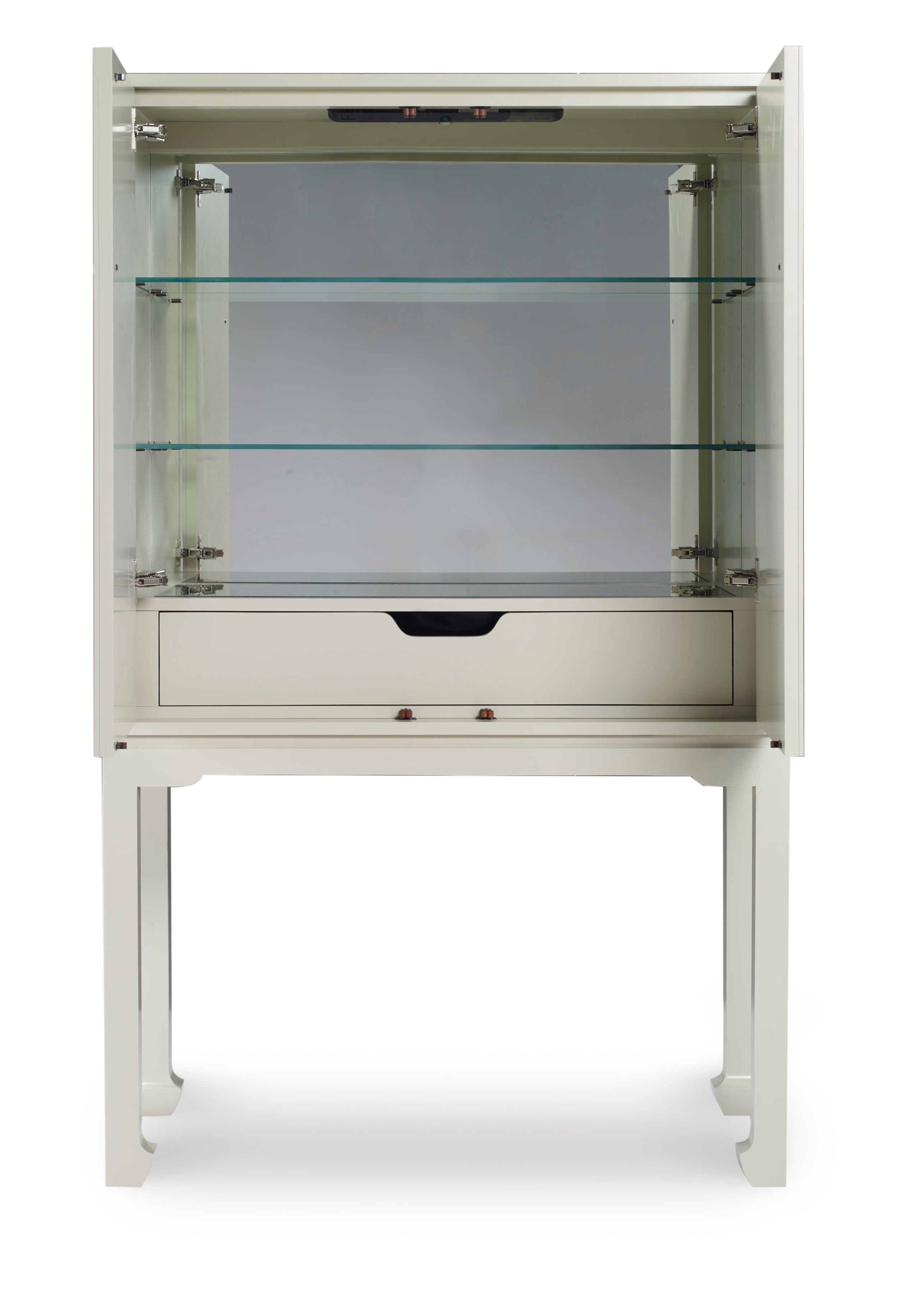Century Details Case Details Bar Cabinet (Mirror Back Panel)