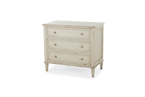 Monarch Rustic 3-Drawer Nightstand