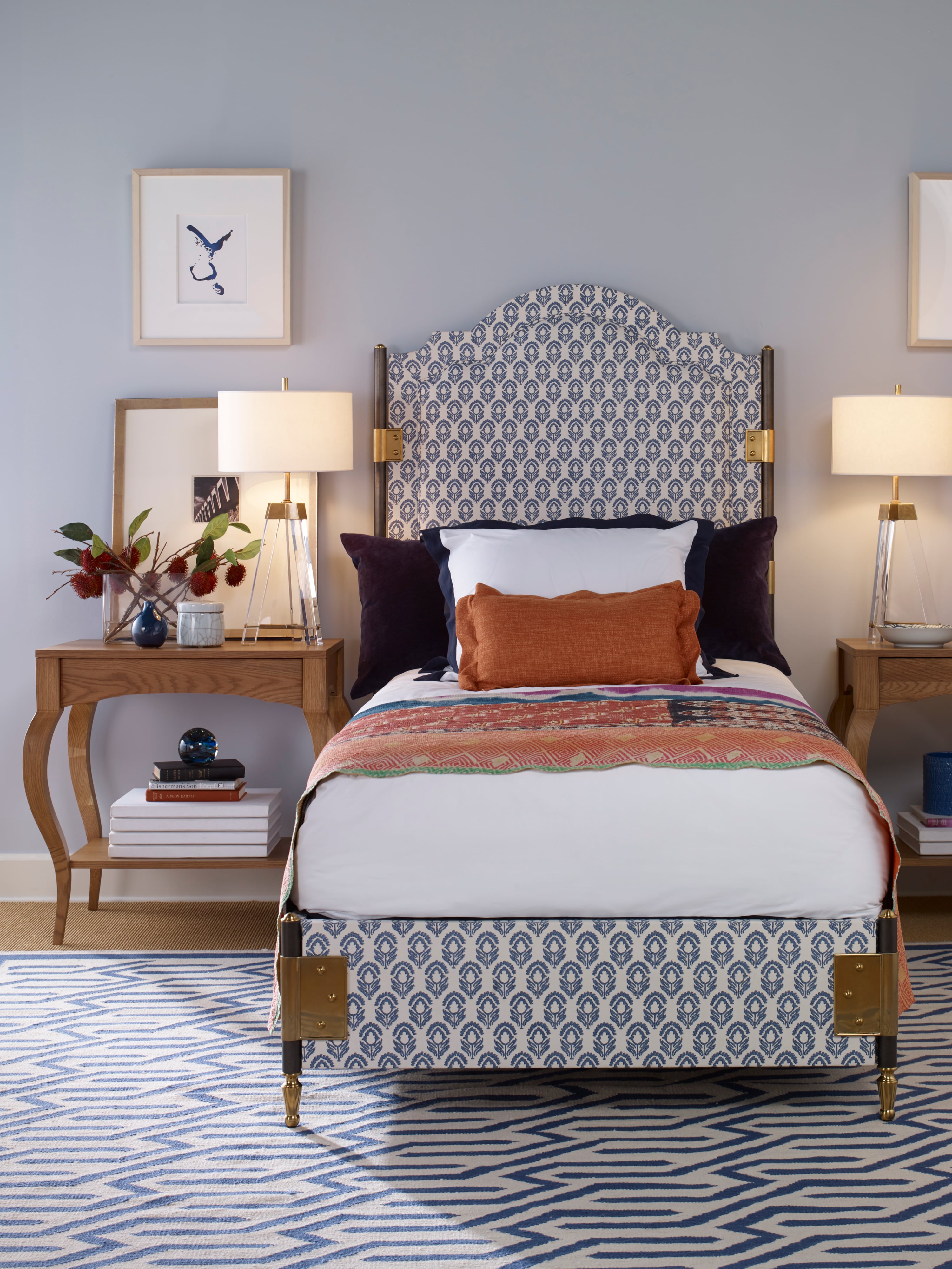 Gemma Bed With Uph Headboard - Twin
