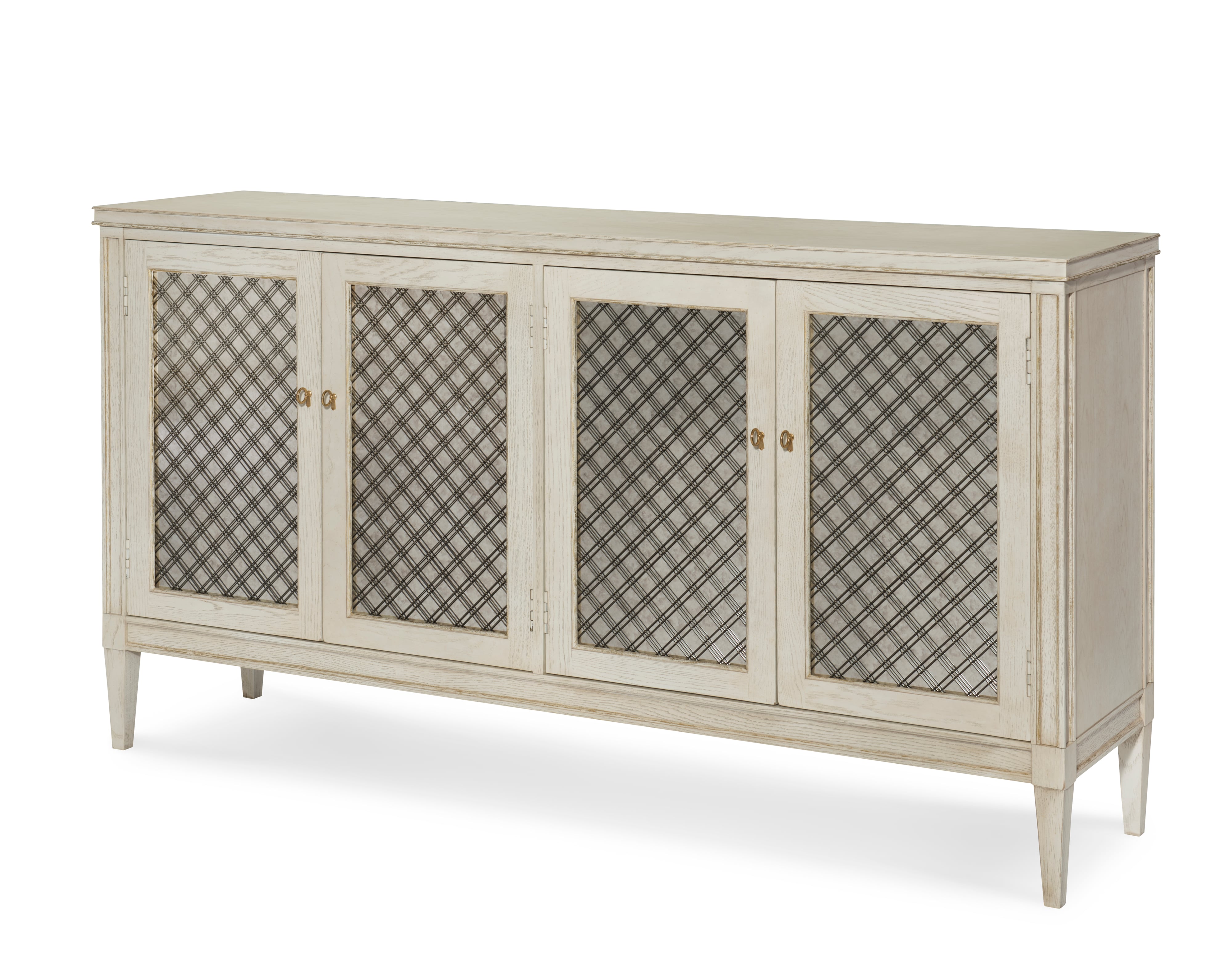 Transitional Mesh-Front Sideboard