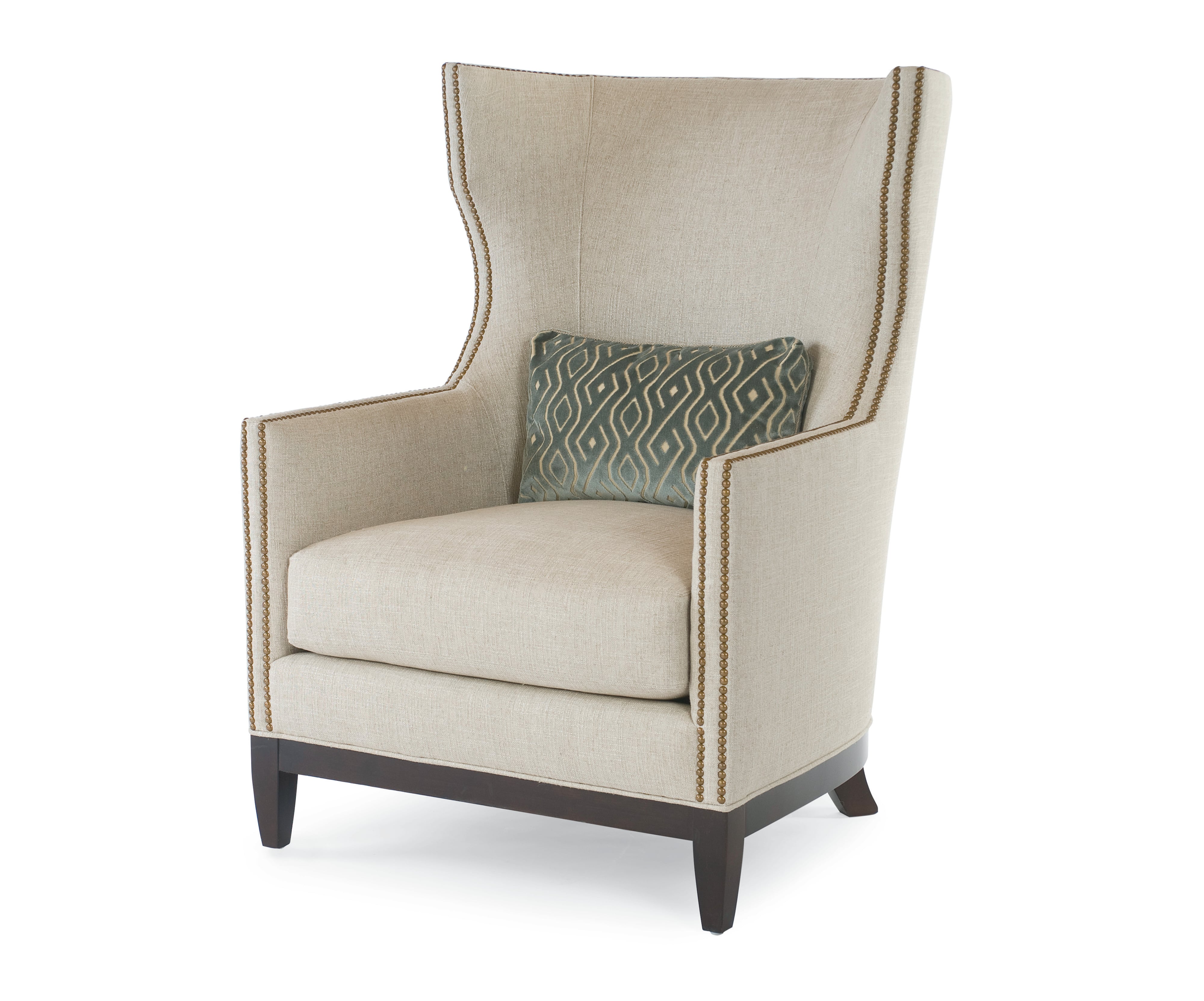 Century Leather Stone Accent Chair