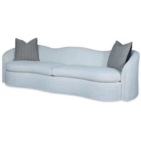 Large Camel-Back Sofa