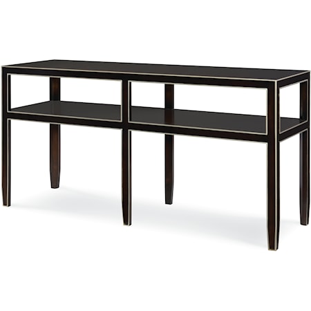 Greenwich Contemporary Console Table with Open Shelf