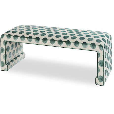 Transitional U-Shaped Accent Bench