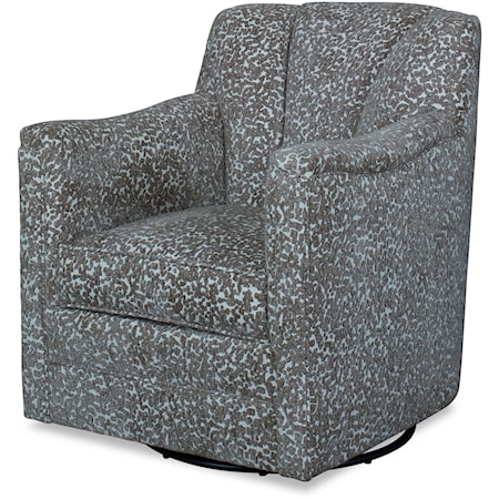 Lombard Contemporary Swivel Glider Accent Chair