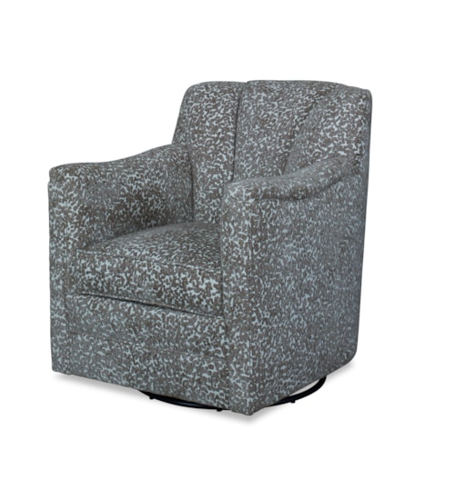 Lombard Contemporary Swivel Glider Accent Chair