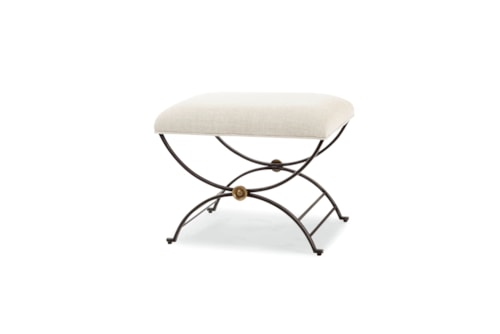 Monarch Transitional Bench with Upholstered Seat
