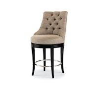Linden Transitional Tufted Swivel Counter Stool