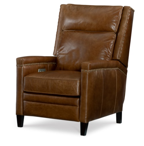 Bernard Transitional Electric Recliner with Nailhead Trim