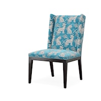Tempe Transitional Wing-Back Upholstered Dining Side Chair