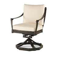 Outdoor Swivel Rocking Dining Arm Chair