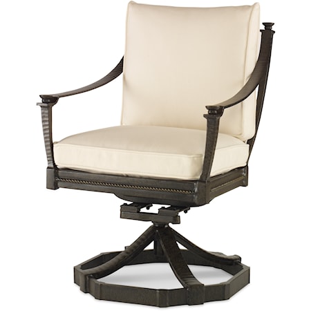 Outdoor Swivel Rocking Dining Arm Chair