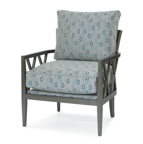 Farmhouse Colfax Chair with Wood Frame
