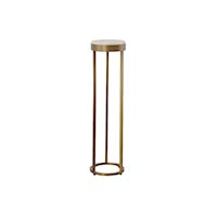 Rae Contemporary Accent Table with Stone Top