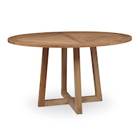 Coastal Outdoor 54 Round Teak Dining Table