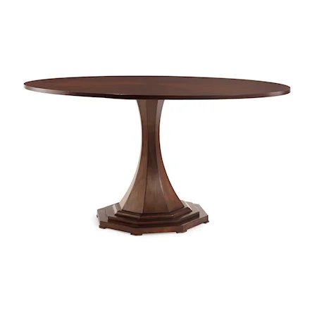 Consulate Transitional Oval Dining Table
