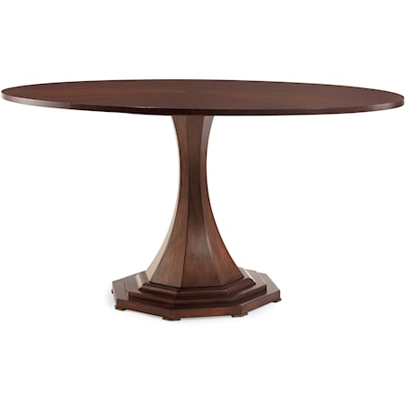 Consulate Transitional Oval Dining Table