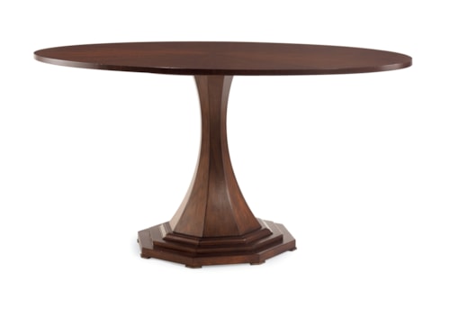 Consulate Transitional Oval Dining Table