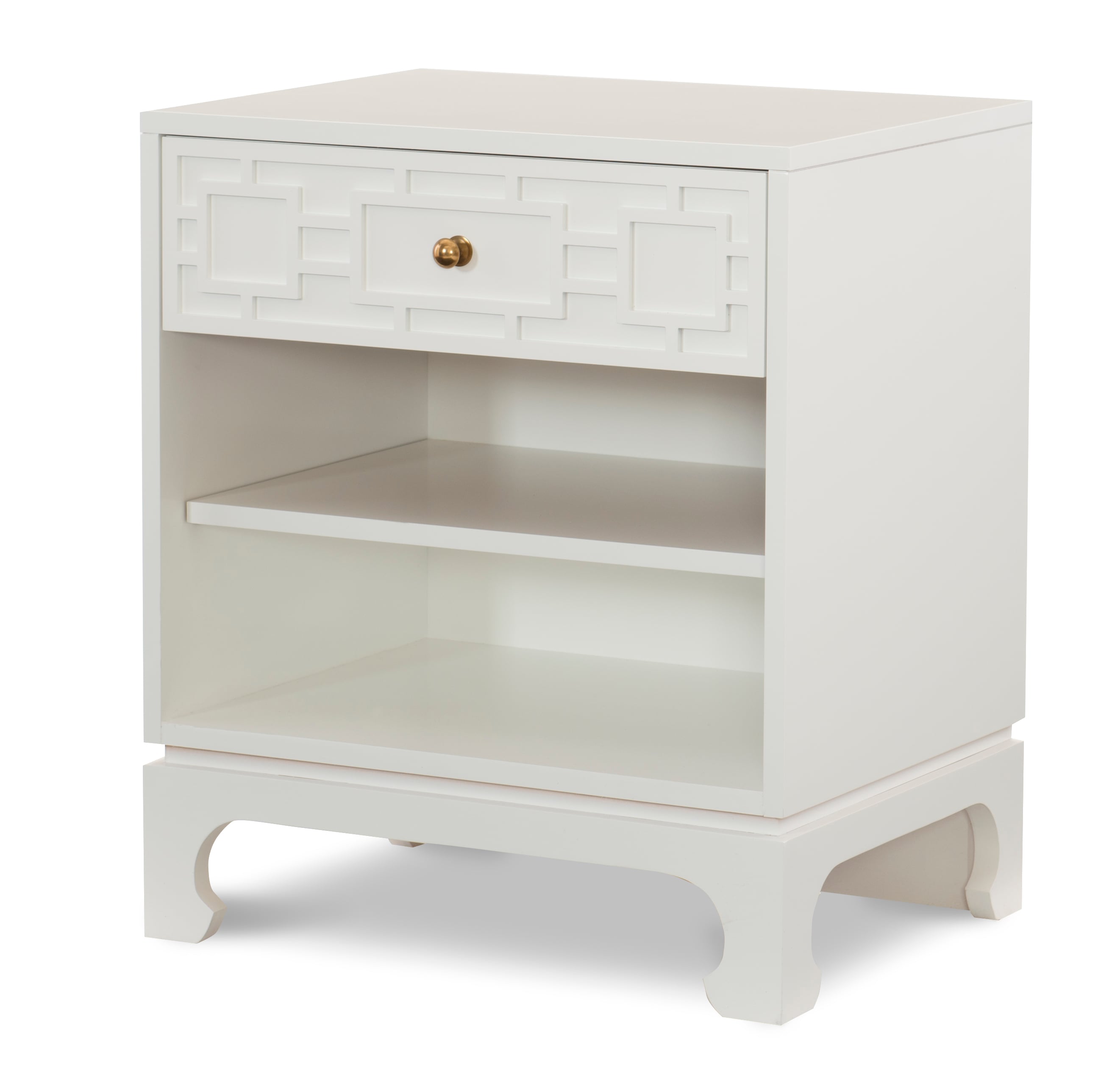 Century Details Case Details Single Drawer Small Nightstand