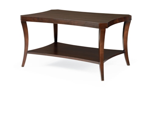 Transitional Cocktail Table with Clipped Corners