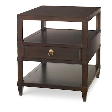 Lichfield Transitional 1-Drawer Side Table