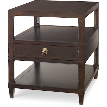 Lichfield Transitional 1-Drawer Side Table
