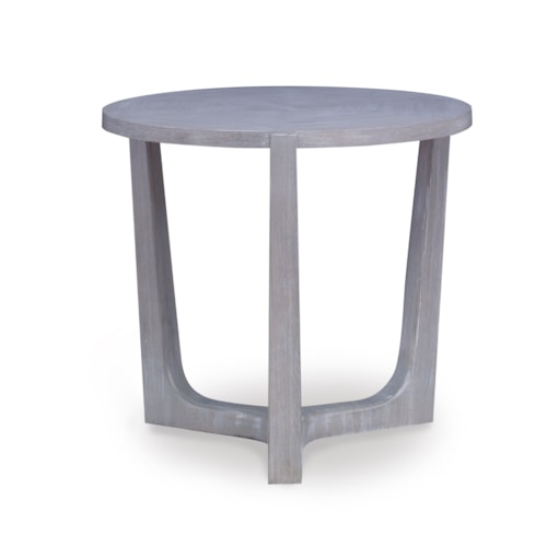 Contemporary Round Chairside Table