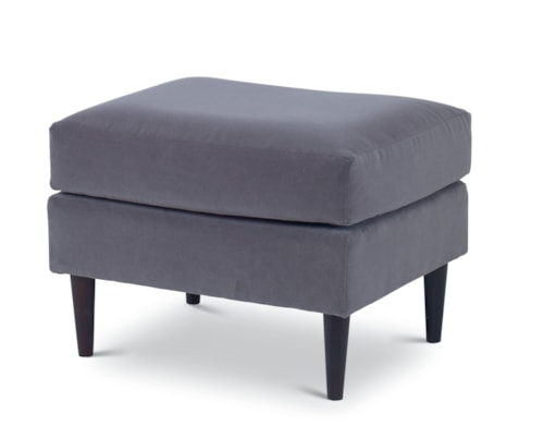 Contemporary Potter Ottoman with Tapered Legs