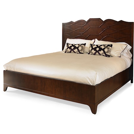 Transitional Guimand King Panel Bed