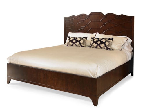 Transitional Guimand King Panel Bed