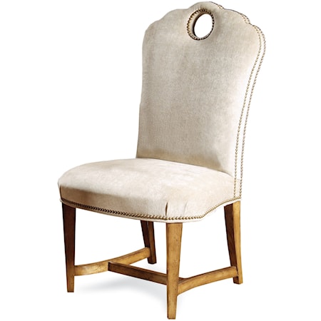Ring Transitional Upholstered Dining Side Chair