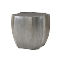 Contemporary Electroformed Zinc Lamp Table