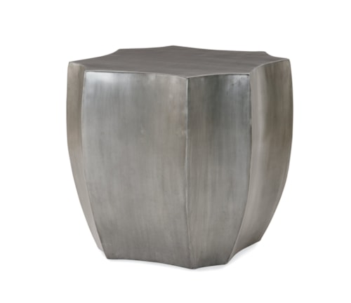 Contemporary Electroformed Zinc Lamp Table