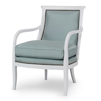 Alton Contemporary Accent Chair with Metal Base