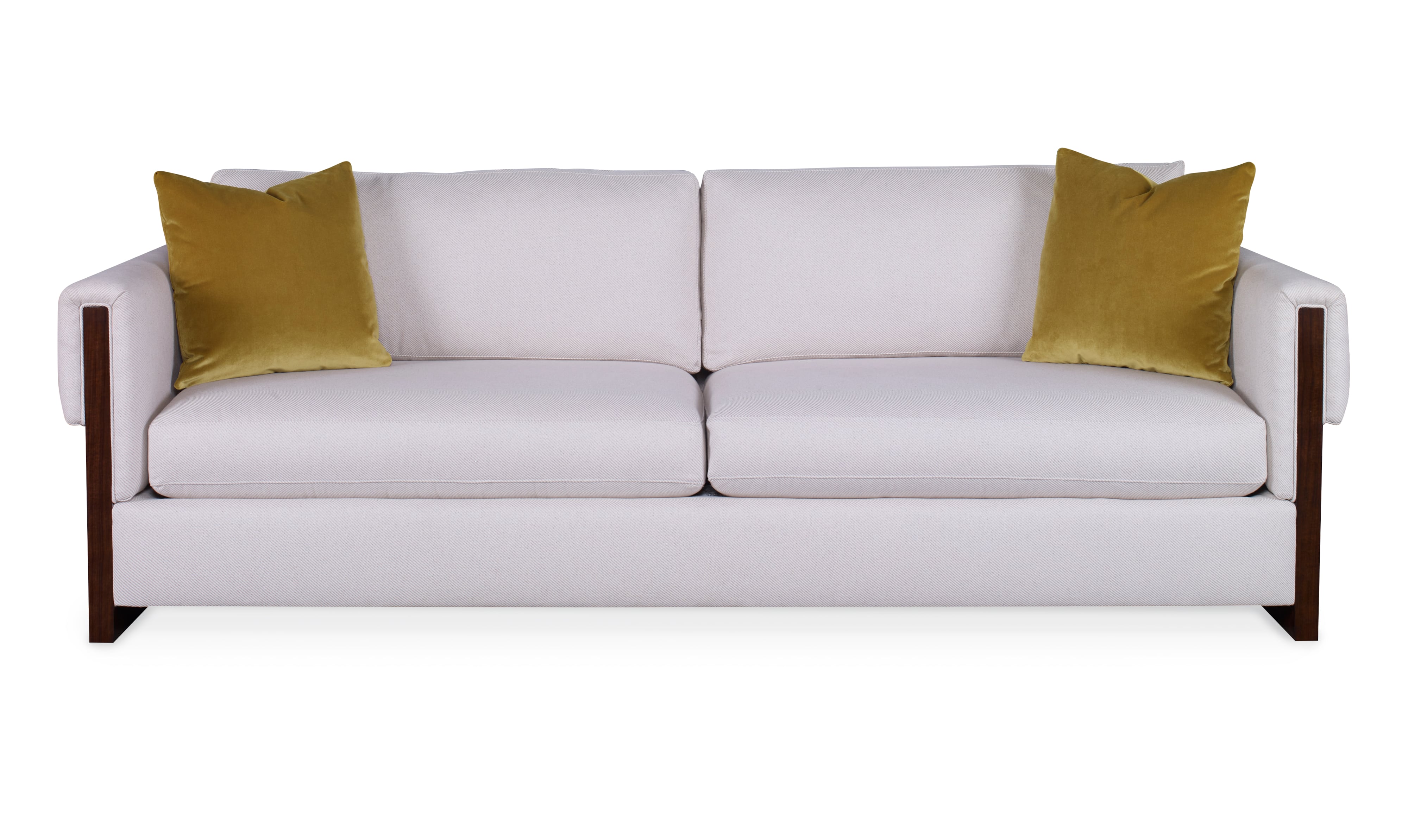 Wood Arm Sofa