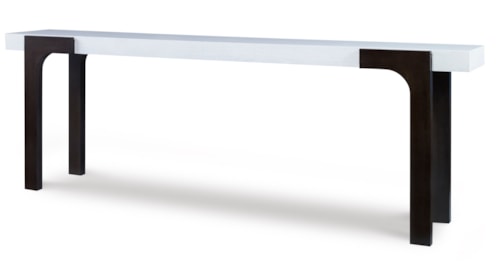 Contemporary Two-Tone Customizable Finish Console Table