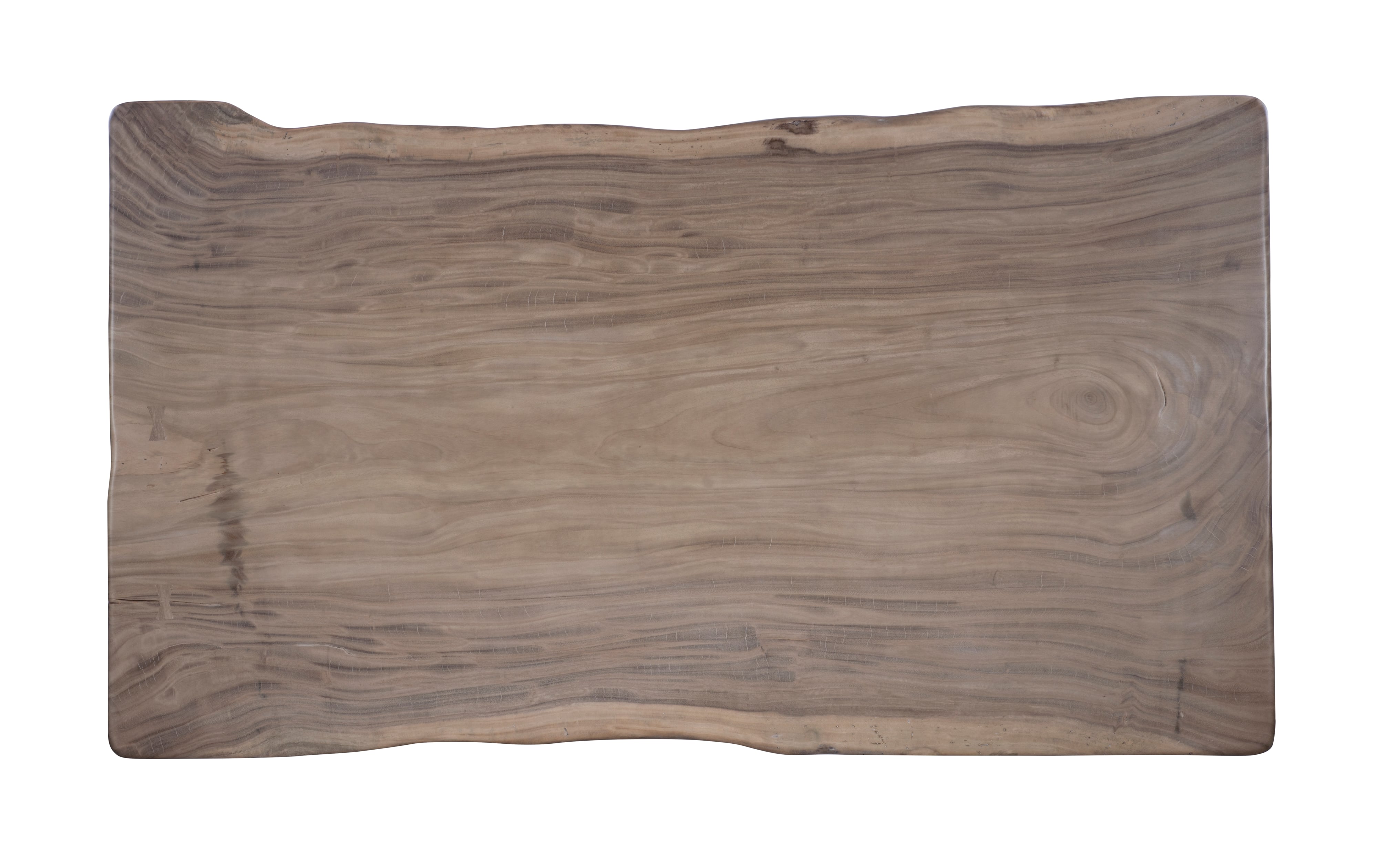 86 Guan.Slab Dining Tbl-Cast Iron Strap