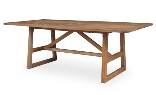 Coastal Outdoor Teak Rectangular Dining Table