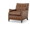 Century Leather Stone Accent Chair