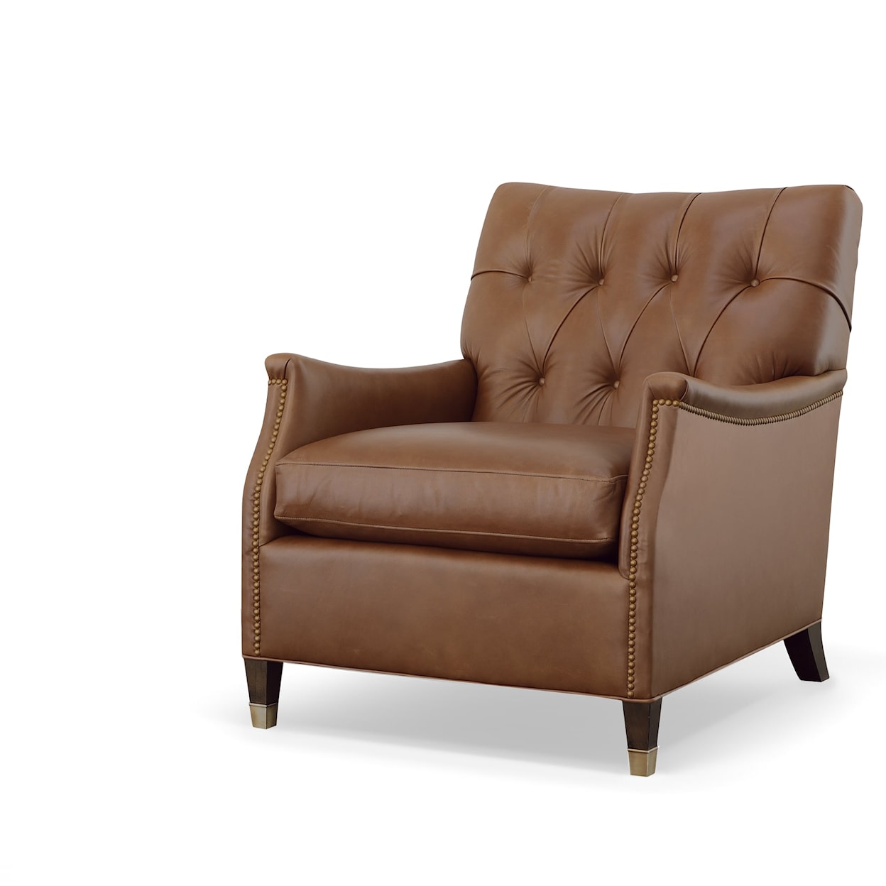 Century Leather Stone Accent Chair