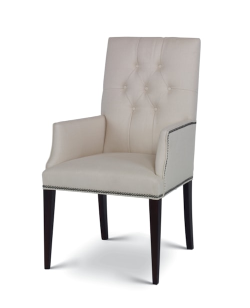 Fairmont Transitional Tufte Arm Chair