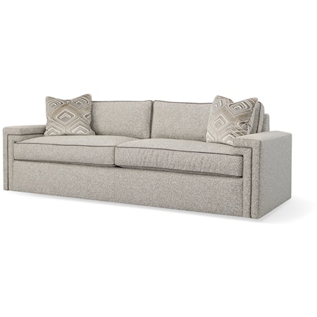 Contemporary Small Key Arm Sofa with Welt