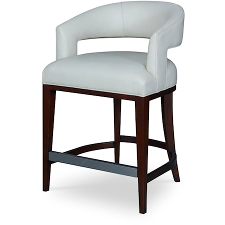 Rita Contemporary Upholstered Counter Stool
