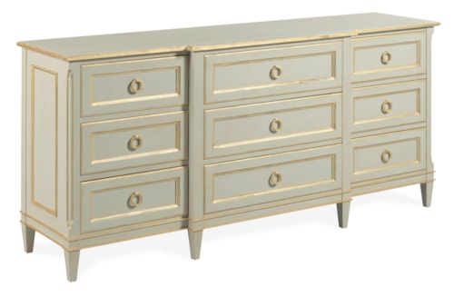 Monarch Transitional 9-Drawer Dresser